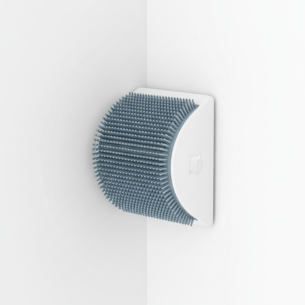 Cat Self-Grooming Corner Brush – Wall & Corner Mounted